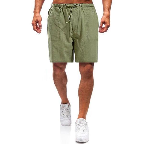 10 Pack Men's Linen Loose Casual Shorts